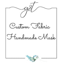 Load image into Gallery viewer, Custom Fabric Handmade Mask for children
