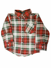 Load image into Gallery viewer, Long Sleeve Christmas Plaid Shirt
