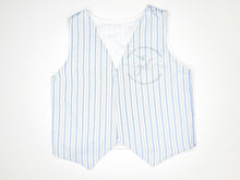 Load image into Gallery viewer, Blue &amp; White Stripe Vest
