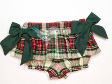 Load image into Gallery viewer, Christmas Skirt,Skirted Bloomers,Christmas outfit,Skirted christmas Bummies Bloomer,Bows,Toddler Skirt,Baby Girl Skirt,toddler,baby's first
